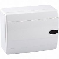 Распределительный шкаф OptiBox P, 8 мод., IP41, навесной, пластик, непрозрачная дверь, с клеммами |  код. 145783 |  КЭАЗ